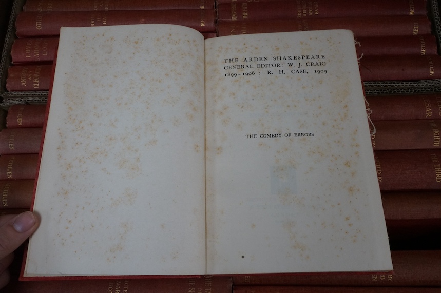 Shakespeare, William - The Works of Shakespeare (The Arden Shakespeare), 38 vols. (various editions). publisher's blind pictorial and gilt lettered cloth. Methuen & Co., 1904-26